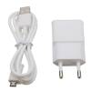 TRAVEL ADAPTER AND USB CABLE 5V 2A - WHITE (BWOO)