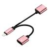 OTG Data Cable iphone to 2 Female Double Socket Adapter Charging Audio Call Converter Bronze (oem) OTG Data Cable iphone to 2 Female Double Socket Adapter Charging Audio Call Converter Bronze (oem)