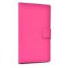 Leather Universal Book Case for Tablet 10 Fuchsia