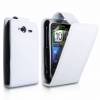 Δερμάτινη Θήκη Flip για HTC Wildfire S Λευκό (OEM)