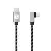 TECHLYICOC MU2CC9-020-AL USB-C™ Male 2.0 / USB-C™ Male Angled 3A 2m Aluminum Cable