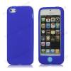 iPhone 5 Silicone Case with home button - Blue (ΟΕΜ)