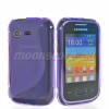 Purple Hybrid Rubber Silicone Skin Back Case For Samsung Galaxy Pocket S5300 / Plus S5301 OEM