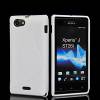 Sony Xperia J St26i Θήκη Σιλικόνης TPU Γραμμής S Άσπρη Sony Xperia J St26i Θήκη Σιλικόνης TPU Γραμμής S Άσπρη