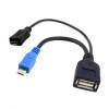 U2-266-BK Micro USB 2.0 OTG Host Flash Disk Cable with Micro Power for Samsung Galaxy S3 S4 i9500 (OEM)