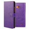 Microsoft Lumia 640 -  Leather Wallet Case Purple (OEM)