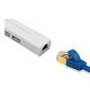 Smays Realtek USB 2 σε Ethernet προσαρμογέας (Realtek RTL8152) μαζί με USB 2 Hub 3 θυρών