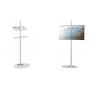 TECHLY ICA-TR544 Επιδαπέδια βάση τηλεόρασης LCD/LED 32"-65"οβάλ λευκό χρώμα TECHLY ICA-TR544 Επιδαπέδια βάση τηλεόρασης LCD/LED 32"-65"οβάλ λευκό χρώμα