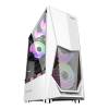 ARMAGGEDDON ATX/MATX PC CASING WITH 3xARGB FANS WHITE