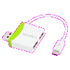 USB 2.0 Hub 2-Port with USB Micro Cable Logilink Green UA0180 LOGILINK USB 2.0 Hub 2-Port with USB Micro Cable Logilink Green UA0180 LOGILINK