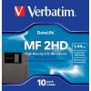  FLOPPY VERBATIM FDD 3.5" MF/2HD DATALIFE 1.44MB IBM (10)