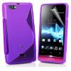 Sony Xperia Miro st23i Θήκη Σιλικόνης S-Line TPU Μώβ Sony Xperia Miro st23i Θήκη Σιλικόνης S-Line TPU Μώβ