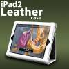 Άσπρη στυλάτη δερμάτινη θήκη για το Apple  iPad II / new iPad/ iPad 4