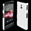 Plastic Cover Case for Sony Xperia P White