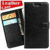 Leather Wallet Case With Silicone Back Cover for Samsung Galaxy A7 (2017) Black (OEM)