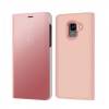 Mirror Clear View Cover Flip for  Samsung A8 (2018)   Rose (OEM)