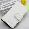 Leather Wallet Stand/Case for Alcatel One Touch Pop C9 (OT-7047D) White (OEM)