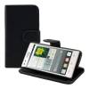 Leather Stand Wallet Case for Huawei Ascend G6 Black (OEM)