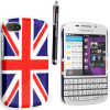 Plastic Hard Case Back Cover for BlackBerry Q10 Flag England (OEM)