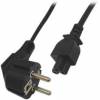 OEM Power Cable Schuko ΙΕCC5 θηλ. VDE for Laptops 1.8m Black