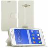 Samsung Galaxy Core 2 G355HN - Δερμάτινη Πορτοφόλι Stand  Θήκη Άσπρο (ΟΕΜ)
