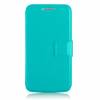 Samsung Galaxy Core Plus G350 - Leather Wallet Stand Case Light Blue (OEM)
