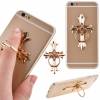 Mobile Phone Ring Holder with sticker - Gold Cross (OEM)