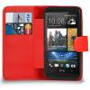 Δερμάτινη Θήκη/Πορτοφόλι για HTC Desire 610 Κόκκινο (ΟΕΜ)