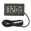 Digital LCD Display Temperature Meter Thermometer Temp Sensor w/ Probe Black (ΟΕΜ)