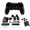 Full Set Gamepad Shell Case Black Housing for Sony PS4 (OEM)