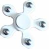 Fidget Spinner Steel Balls Plastic Five Leaves 1 minute White color  (OEM)