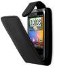 Leather Flip Case for HTC Wildfire S Black (OEM)