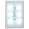 6 LED-240 Lumens 2W Wall Switch Light and Nightlight With AAA Batteries