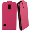 Samsung Galaxy S5 G900 - Leather Flip Case Magenta (OEM)