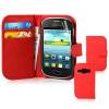 Samsung Galaxy Fame S6810 - Leather Wallet Case Red (OEM)
