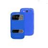 Samsung Galaxy S3 i9300 Flip Case With Battery Cover  - Blue (OEM)