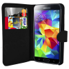 Samsung Galaxy S5 G900 - Leather Wallet Case Black (OEM)