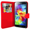 Samsung Galaxy S5 G900 - Δερμάτινη Θήκη Πορτοφόλι Κόκκινη (ΟΕΜ)