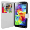 Samsung Galaxy S5 G900 - Δερμάτινη Θήκη Πορτοφόλι Λευκή (ΟΕΜ)