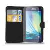 Samsung Galaxy E5 (SM-E500) - Leather Wallet Case Black(OEM)