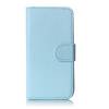 Leather Wallet Stand/Case for Huawei Honor 3C Light Blue  (OEM)