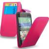 Leather Flip Case for HTC Desire 320 Pink (OEM)