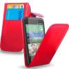 Δερμάτινη Θήκη Flip για HTC Desire 320 Κόκκινο (ΟΕΜ)
