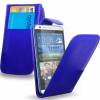 Leather Flip Case for HTC Desire 620 Blue (OEM)