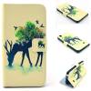 Huawei Ascend G620s - Leather Wallet Stand Case With Deer Style (ΟΕΜ)