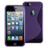 iPhone 5 Θήκη Σιλικόνης TPU Γραμμής S Μωβ (OEM) iPhone 5 Θήκη Σιλικόνης TPU Γραμμής S Μωβ (OEM)