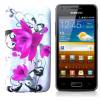 Samsung Galaxy S Advance I9070 Silicone Case Purple flower Samsung Galaxy S Advance I9070 Silicone Case Purple flower