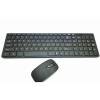 Wireless Stylish Keyboard Mouse Set Black ()