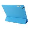 iPad2/new iPad/ iPad 4 PU Smart Cover Case Blue