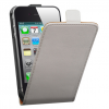 iPhone 4 / 4S Leather Flip Case - White  IP4SLFCW OEM